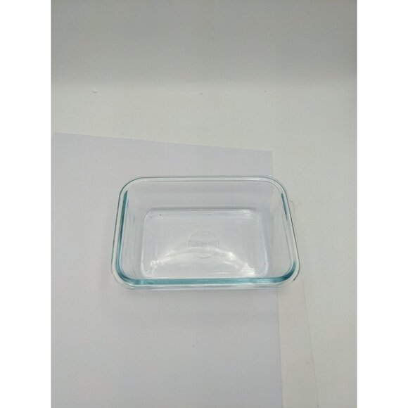 Pyrex 8602 Blue Tint Glass Baking Dish 2 Cups 473 ml 1 3/4" x 4 3/4 x 6 3/4" - Picture 1 of 8
